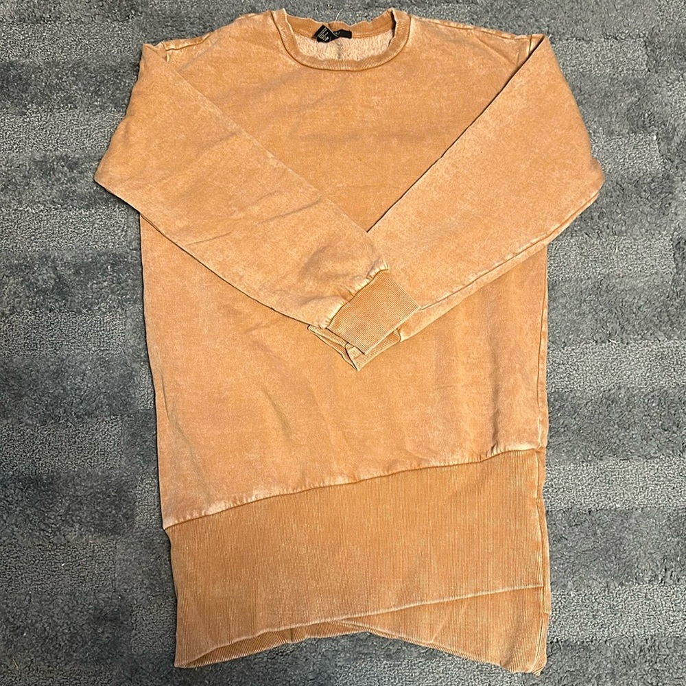 Forever 21 Rusty Orange Long Crew Neck